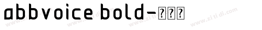 abbvoice bold字体转换